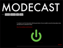 Tablet Screenshot of modecast.com